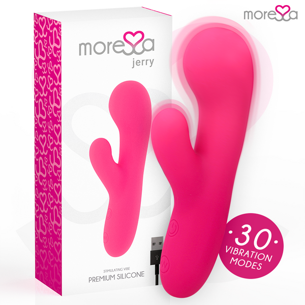 MORESSA - Jerry Oppladbar Rabbitvibrator i Premium-silikon