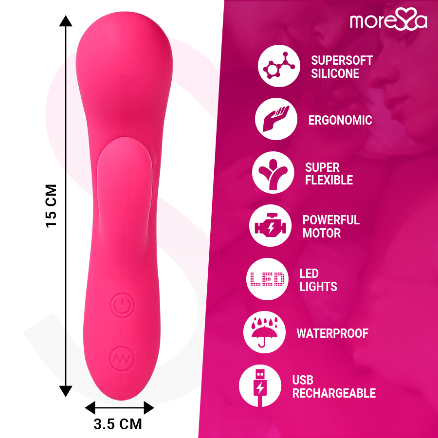 MORESSA - Jerry Oppladbar Rabbitvibrator i Premium-silikon