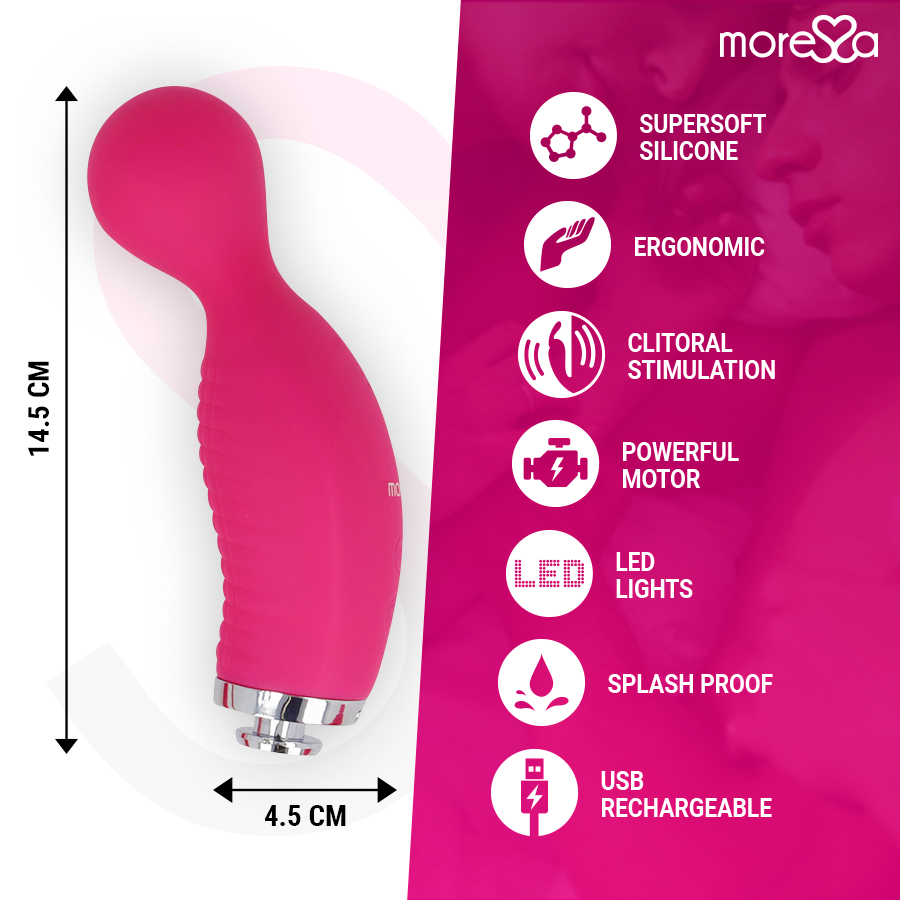 MORESSA - Kirk 4-i-1 Vibrator med Lufttrykk i Premium-silikon