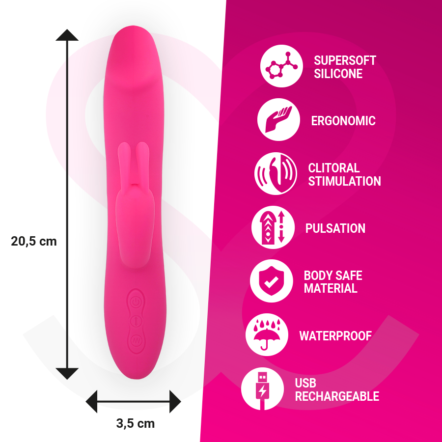 MORESSA - Molly Oppladbar Rabbitvibrator i Premium-silikon
