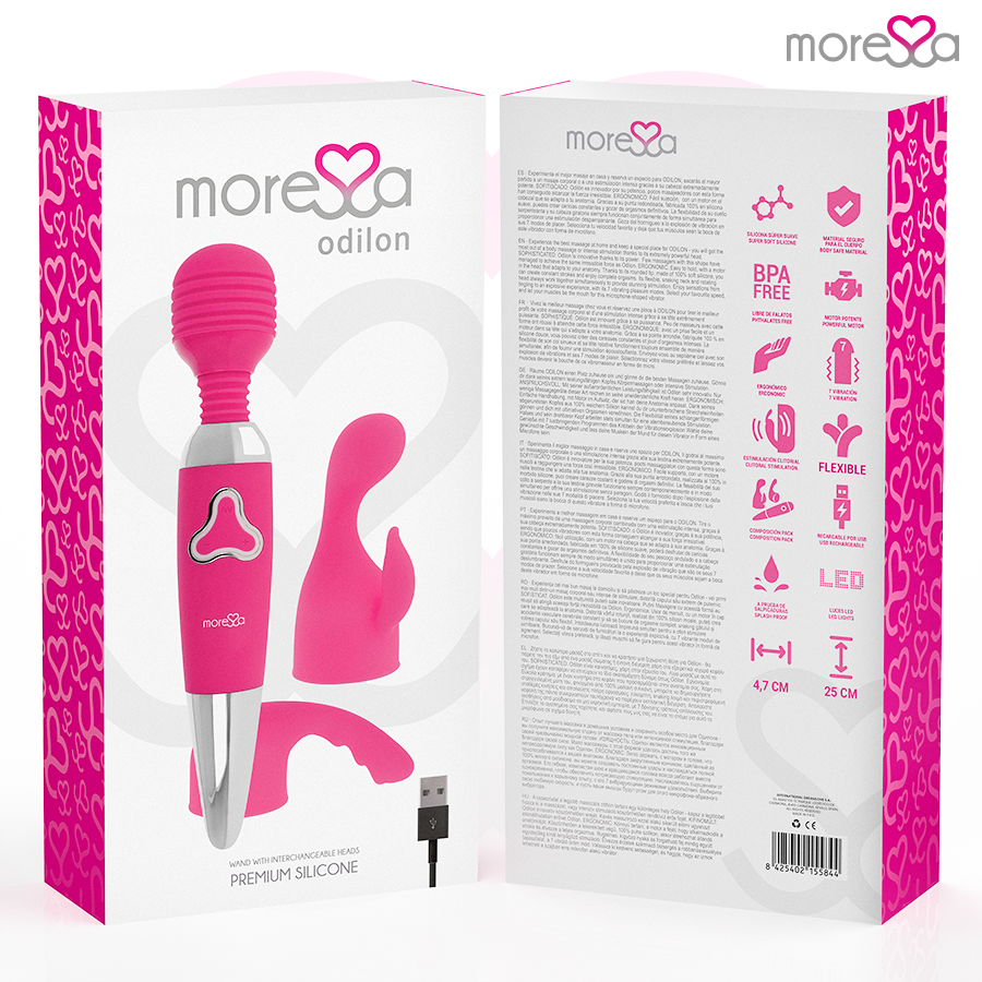 MORESSA - Odilon Oppladbar Massasjestav i Premium-silikon