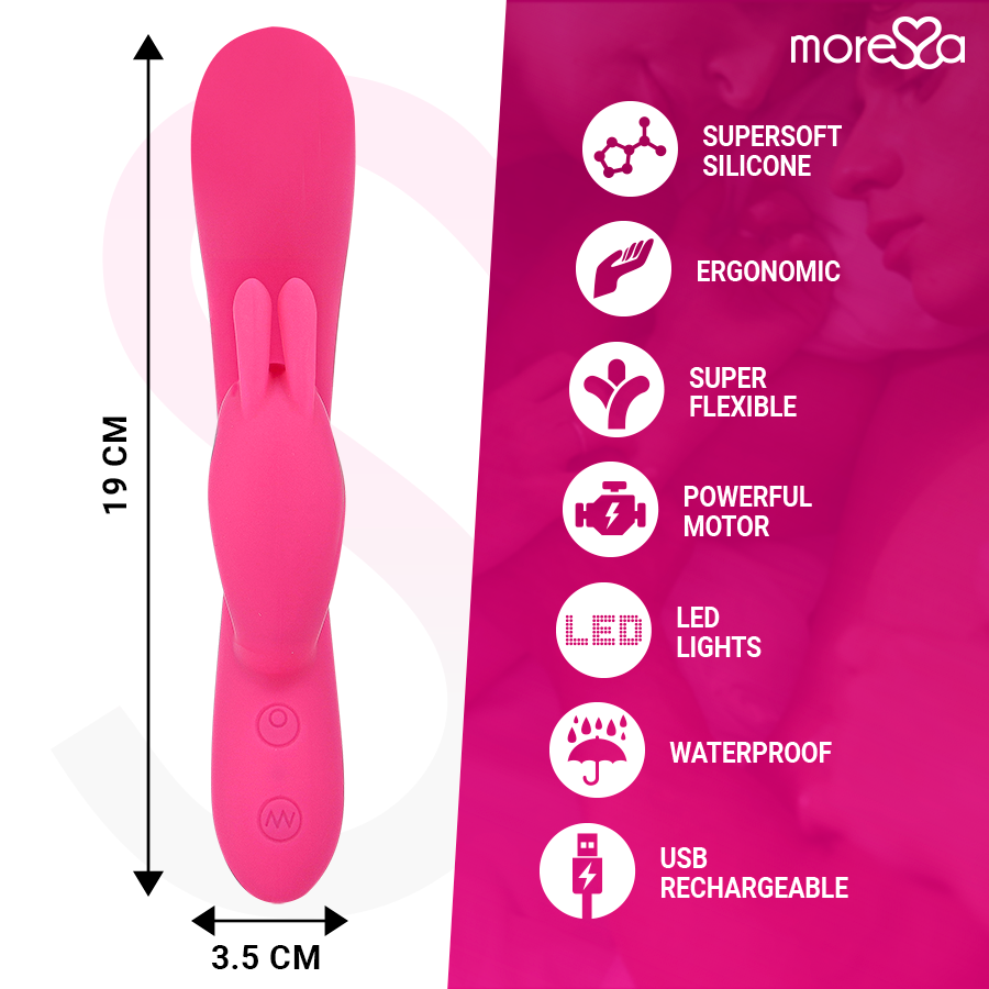 MORESSA - Telmo Oppladbar Rabbitvibrator i Premium-silikon