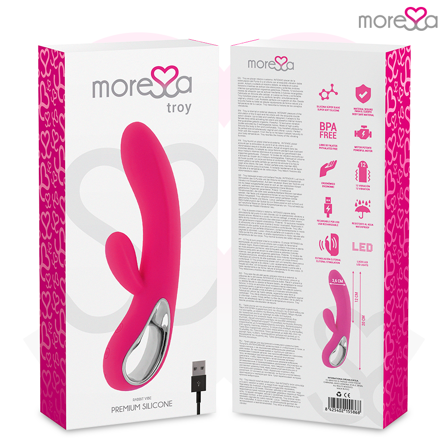 MORESSA - Troy Premium Oppladbar Rabbitvibrator