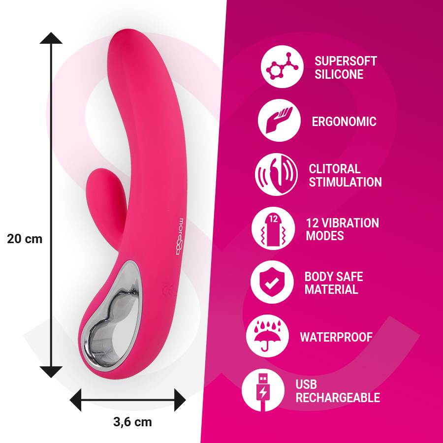 MORESSA - Troy Premium Oppladbar Rabbitvibrator
