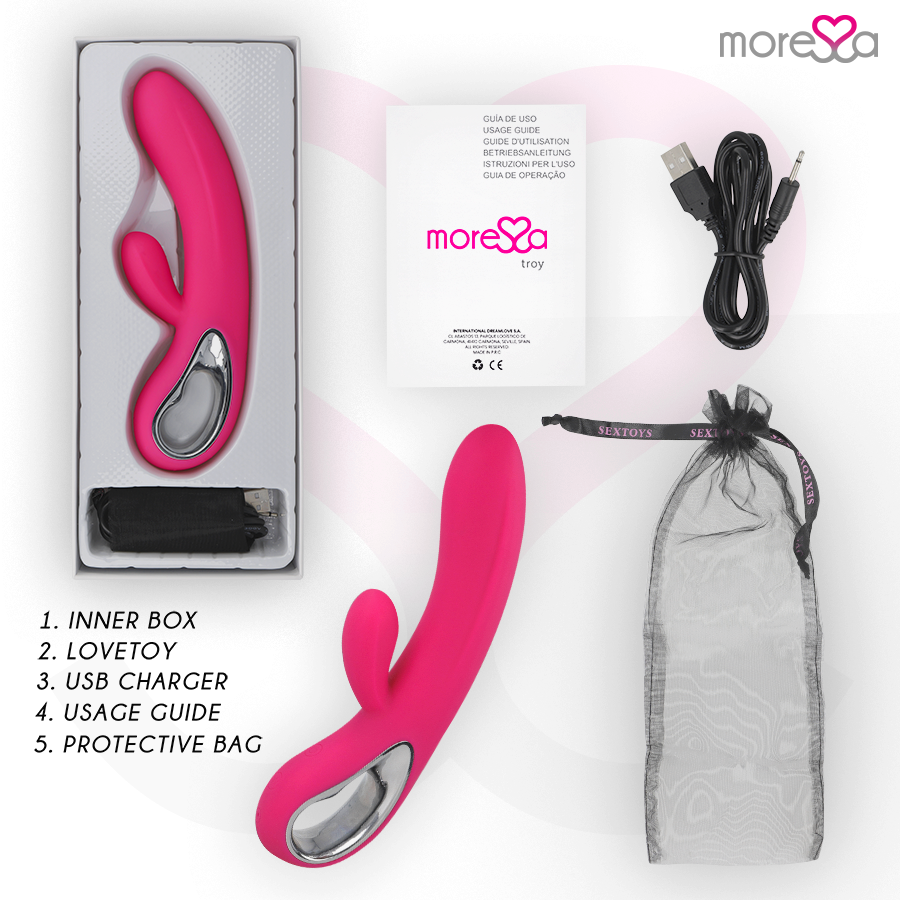 MORESSA - Troy Premium Oppladbar Rabbitvibrator