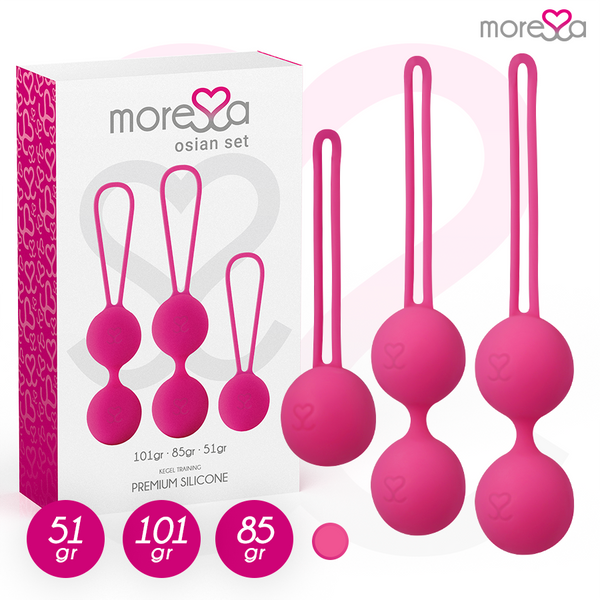 MORESSA - Osian Premium Knipekule-sett Rosa (51 g / 85 g / 101 g)