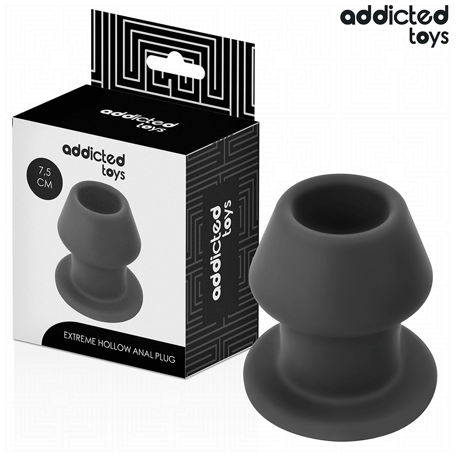 ADDICTED TOYS - Ekstrem Hul Analplugg i Silikon 7,5 cm [str. S]