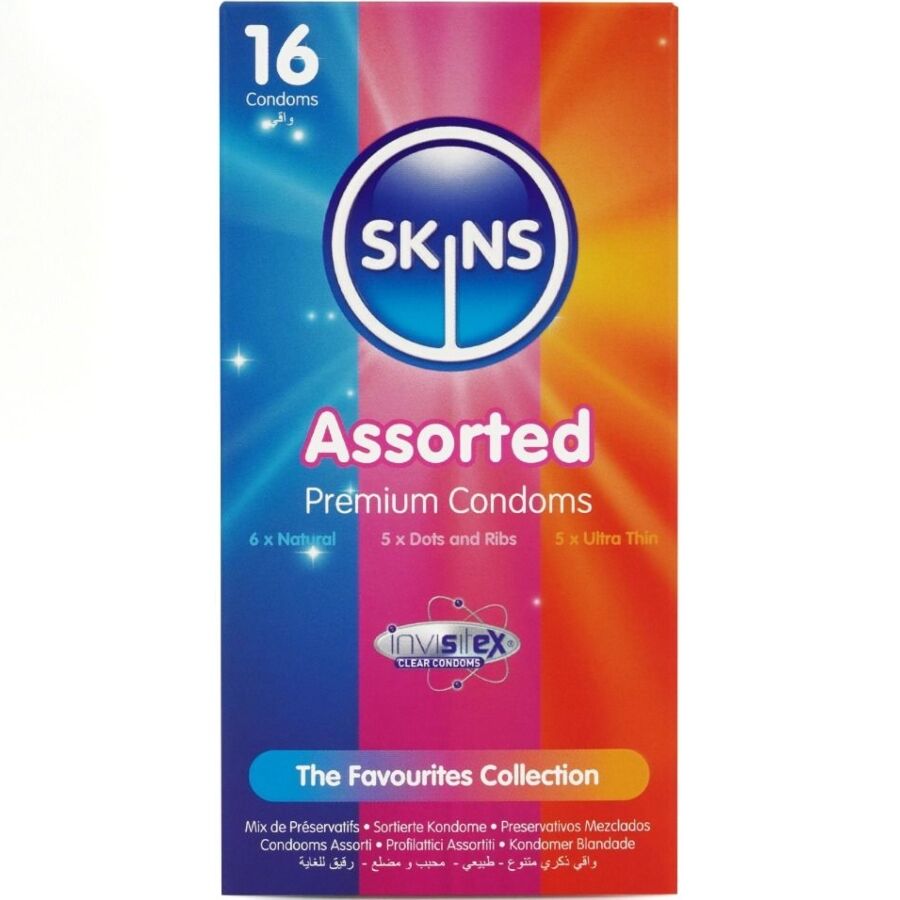 SKINS - Assorted Standard Kondomer 16 stk