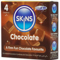 SKINS - Sjokolade Smakskondomer 4-pakning