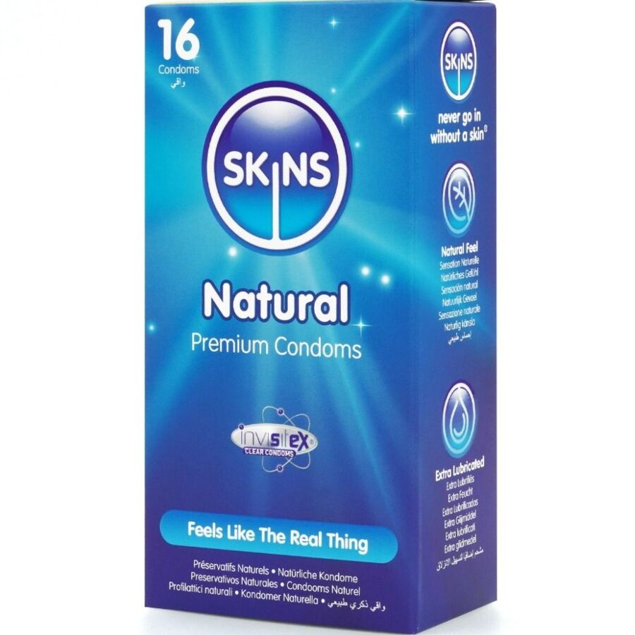 SKINS - Natural Standard Kondomer 16 stk