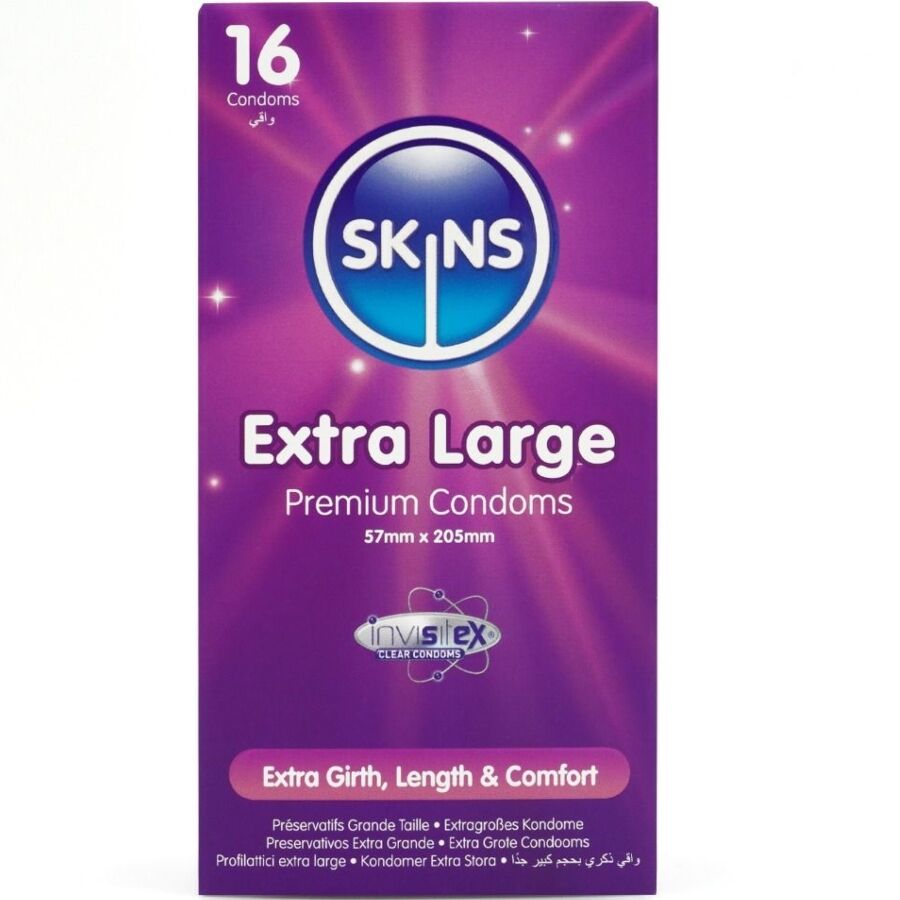 SKINS - Extra Large Store Kondomer 16 stk