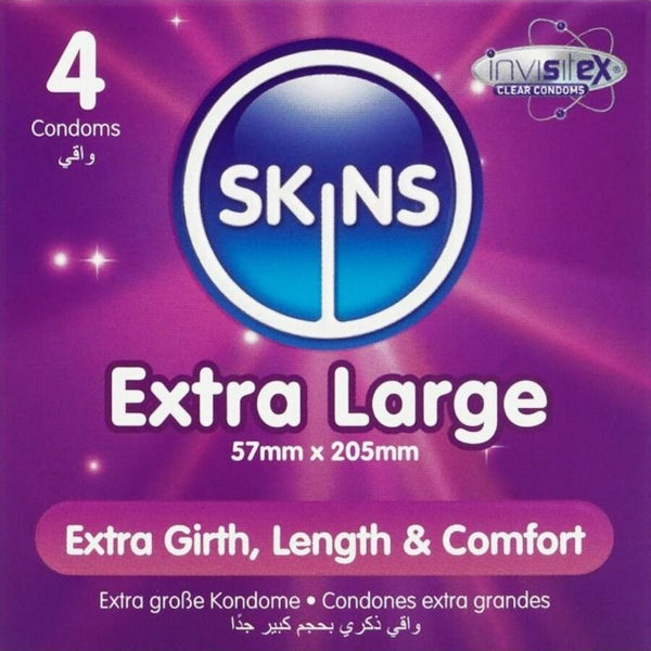SKINS - Extra Large Store Kondomer 4 stk