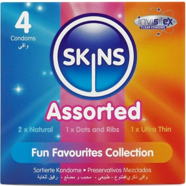 SKINS - Assorted Standard Kondomer 4 stk