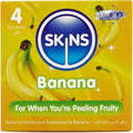 SKINS - Banan Smakskondomer 4-pakning