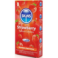 SKINS - Strawberry Kondomer med Smak 8 stk