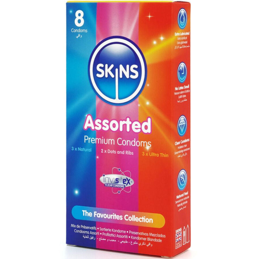 SKINS - Assorted Standard Kondomer 8 stk