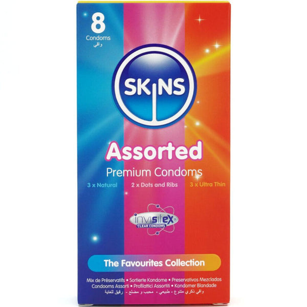 SKINS - Assorted Standard Kondomer 8 stk