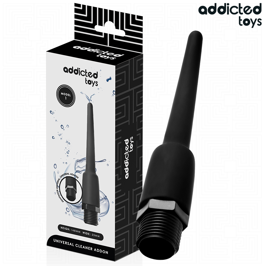 ADDICTED TOYS - Analrenser med Universaladapter Modell 1