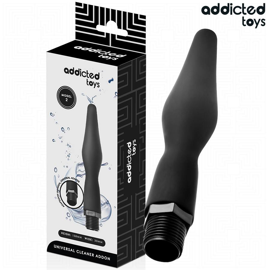 ADDICTED TOYS - Analrenser med Universaladapter Modell 2