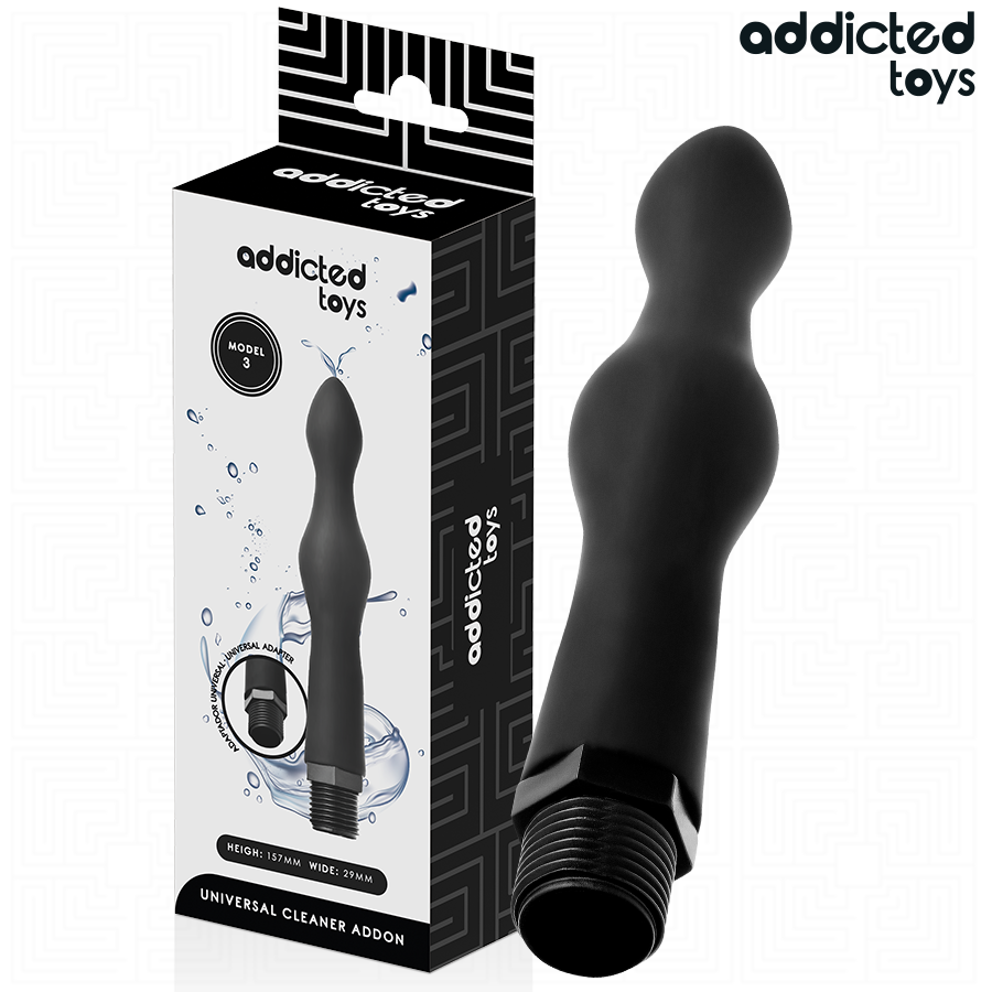 ADDICTED TOYS - Analrenser med Universaladapter Modell 3