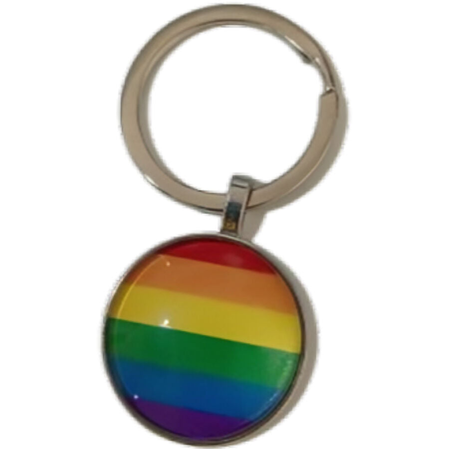 PRIDE - LGBT-flagg Nøkkelring