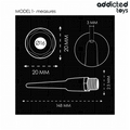 ADDICTED TOYS - Analrenser med Universaladapter Modell 1