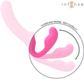 INTENSE - Amy Dobbeltvibrator 20 cm Rosa med fjernkontroll