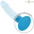 INTENSE - Phoebe Realistisk vibrator 10 vibrasjoner Blå med fjernkontroll