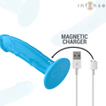 INTENSE - Phoebe Realistisk vibrator 10 vibrasjoner Blå med fjernkontroll