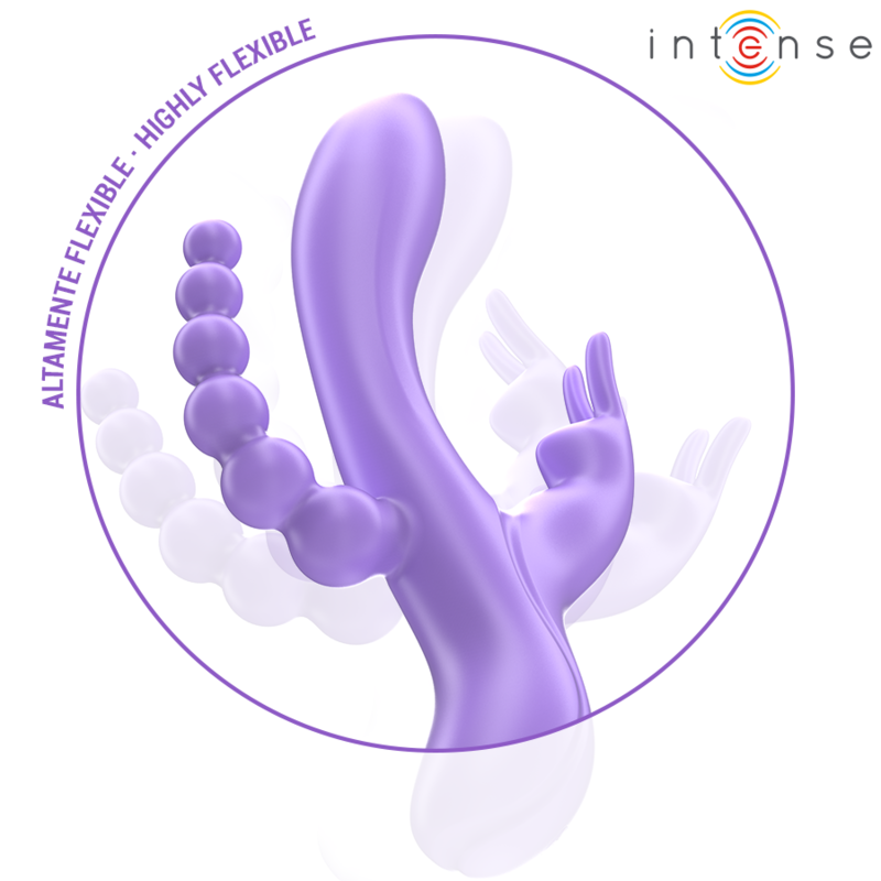 INTENSE - Miko Trippelvibrator rabbit + analstimulator 7 vibrasjoner