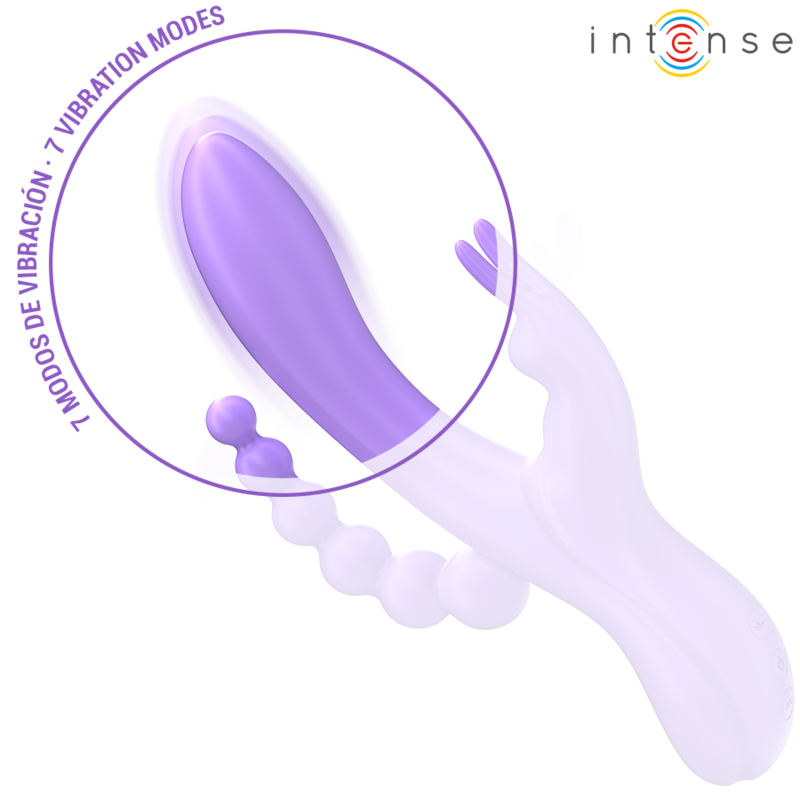 INTENSE - Miko Trippelvibrator rabbit + analstimulator 7 vibrasjoner
