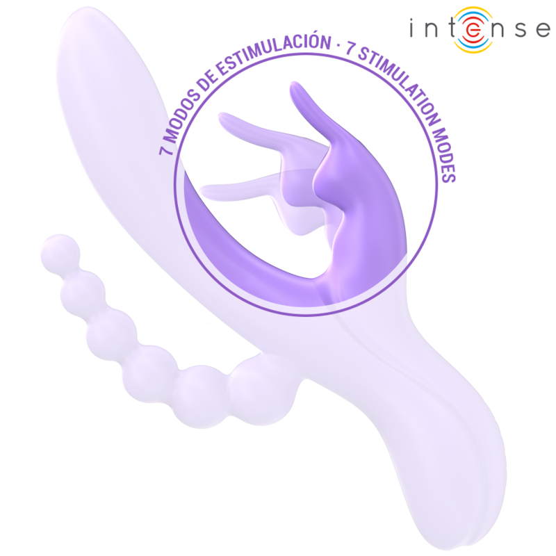 INTENSE - Miko Trippelvibrator rabbit + analstimulator 7 vibrasjoner