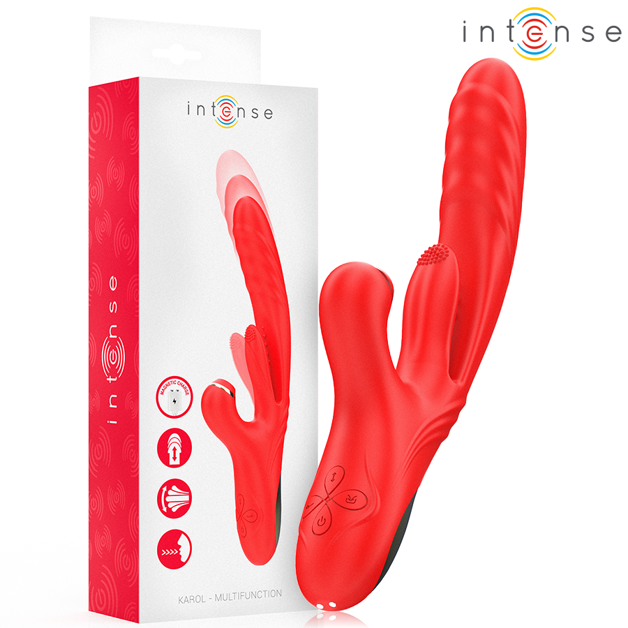 INTENSE - Karol Multifunksjonsvibrator med støt & sug
