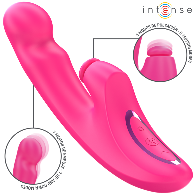 INTENSE - Emi Multifunksjonsvibrator 13,5 cm 3-i-1 10 vibrasjoner