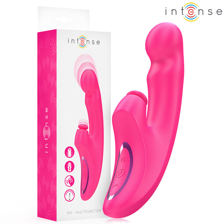 INTENSE - Emi Multifunksjonsvibrator 13,5 cm 3-i-1 10 vibrasjoner