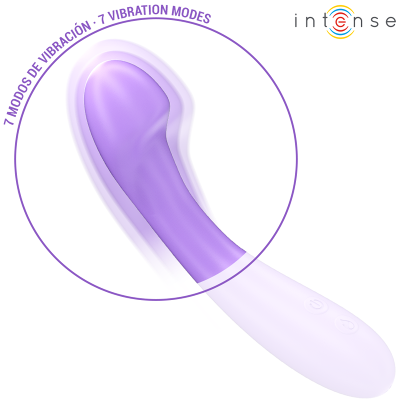 INTENSE - Becky Vibrator 19 cm med varme 7 vibrasjoner