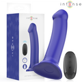 INTENSE - Victoria Vibrator med sugekopp 10 vibrasjoner Mørkeblå med fjernkontroll