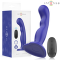 INTENSE - Shorty Vibrator med sugekopp Blå med fjernkontroll