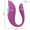 INTENSE - Annie U-formet vibrator Lilla med fjernkontroll