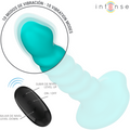 INTENSE - Buffy Vibrator Størrelse S Spiraldesign 10 vibrasjoner Blå Fjernkontroll