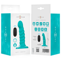 INTENSE - Buffy Vibrator Størrelse S Spiraldesign 10 vibrasjoner Blå Fjernkontroll