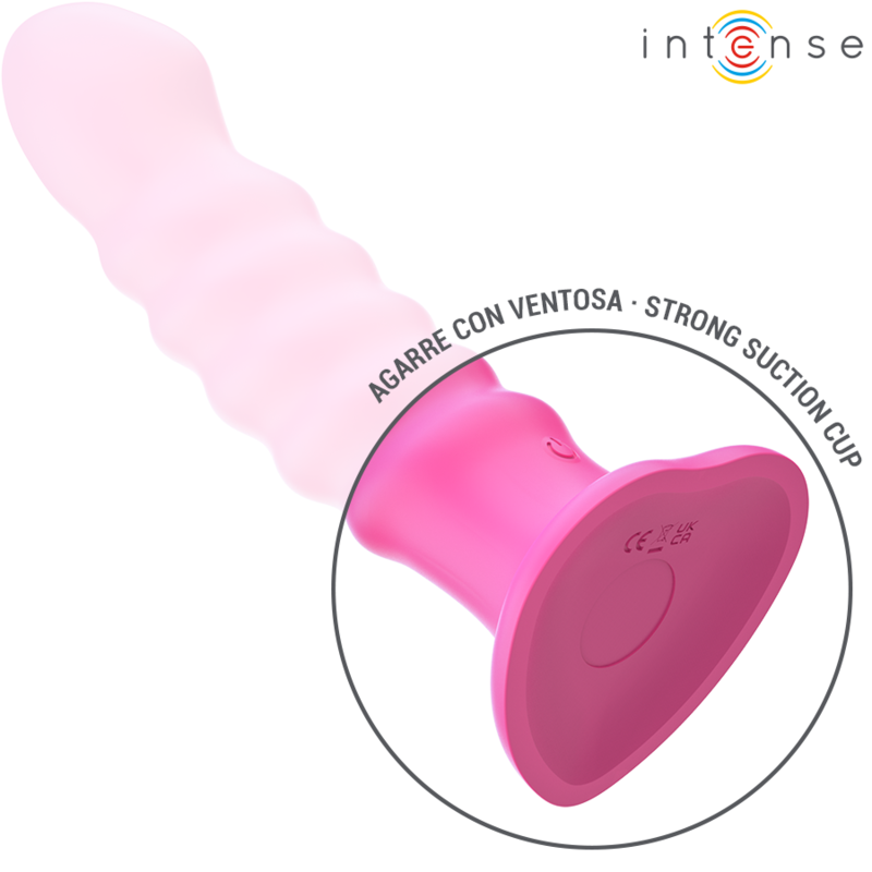 INTENSE - Cindy Vibrator Størrelse L Spiraldesign 10 vibrasjoner Rosa Fjernkontroll