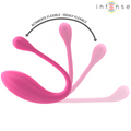 INTENSE - Janice U-formet dobbeltvibrator 10 vibrasjoner Rosa med fjernkontroll