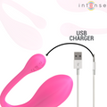 INTENSE - Janice U-formet dobbeltvibrator 10 vibrasjoner Rosa med fjernkontroll
