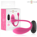 INTENSE - Janice U-formet dobbeltvibrator 10 vibrasjoner Rosa med fjernkontroll