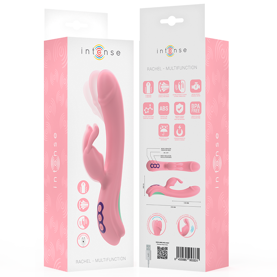 INTENSE - Rachel Rabbitvibrator 5 vibrasjoner Rosa