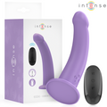 INTENSE - Eddie Vibrator 17,5 cm 10 vibrasjoner Lilla med fjernkontroll