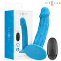 INTENSE - Phoebe Realistisk vibrator 10 vibrasjoner Blå med fjernkontroll