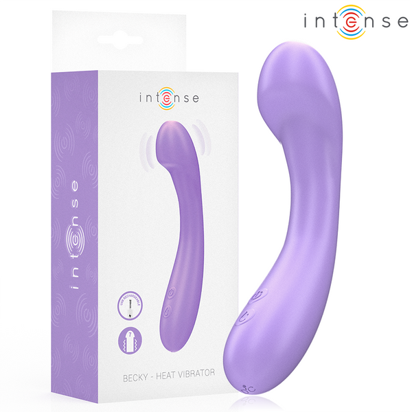 INTENSE - Becky Vibrator 19 cm med varme 7 vibrasjoner