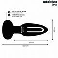 ADDICTED TOYS - Analplugg med Vibrerende Tunge og Fjernkontroll